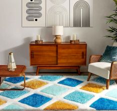 Textured Handwoven Living Rug